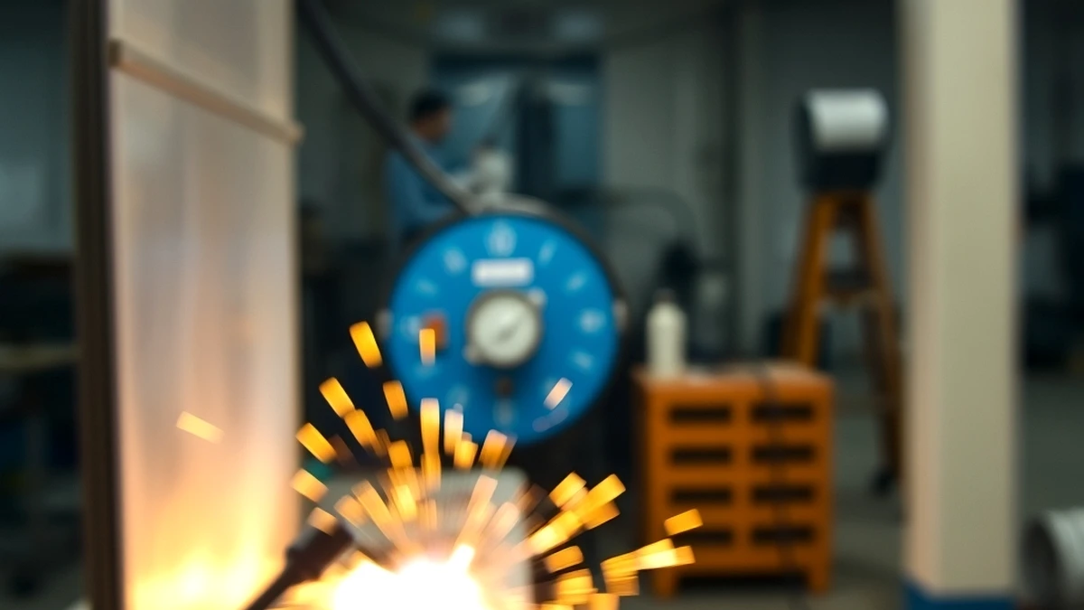 Close-up of 1/8 inch arc welding rod