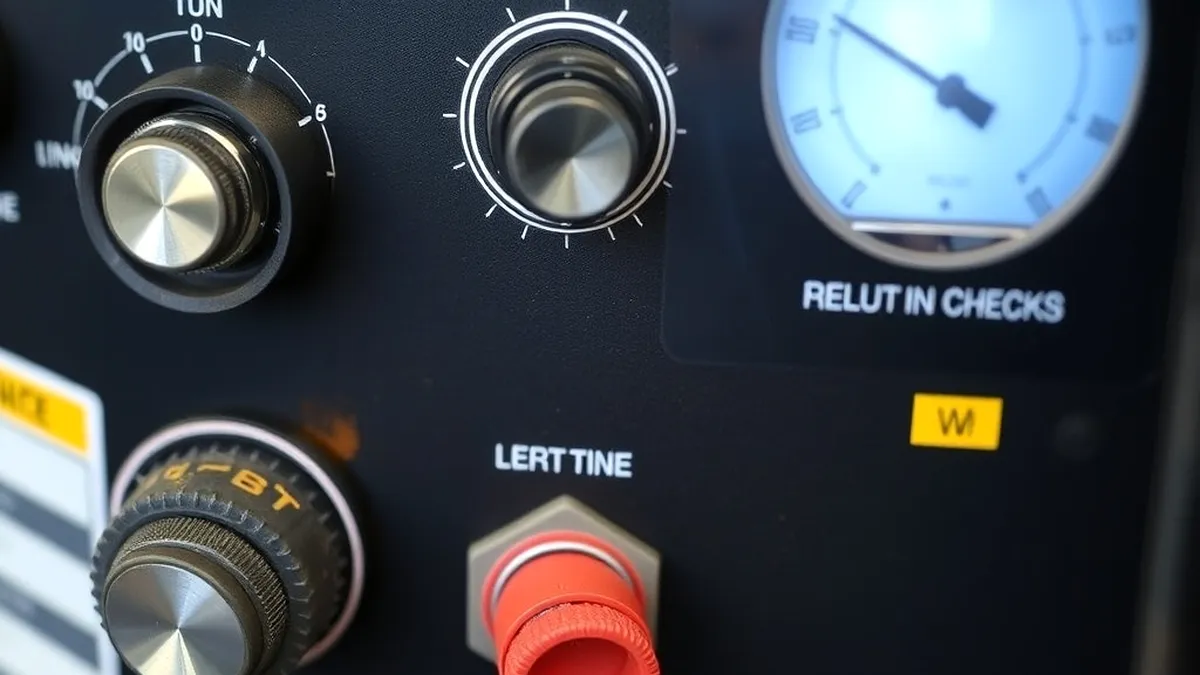Checking machine setup before adjusting settings