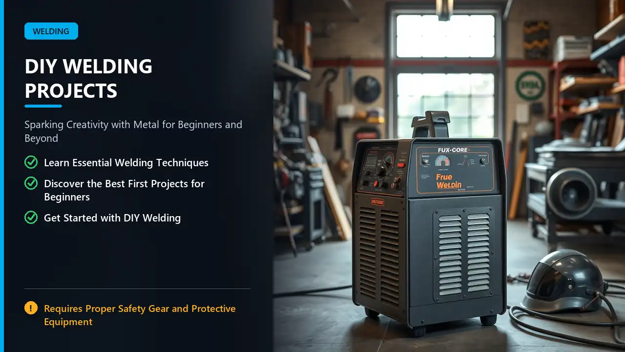 flux-core welding machine setup