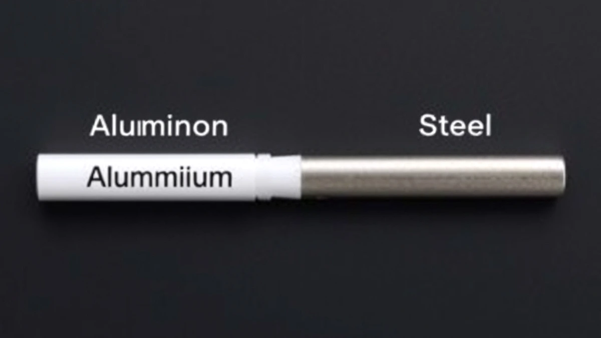 Electrochemical series with aluminum and steel