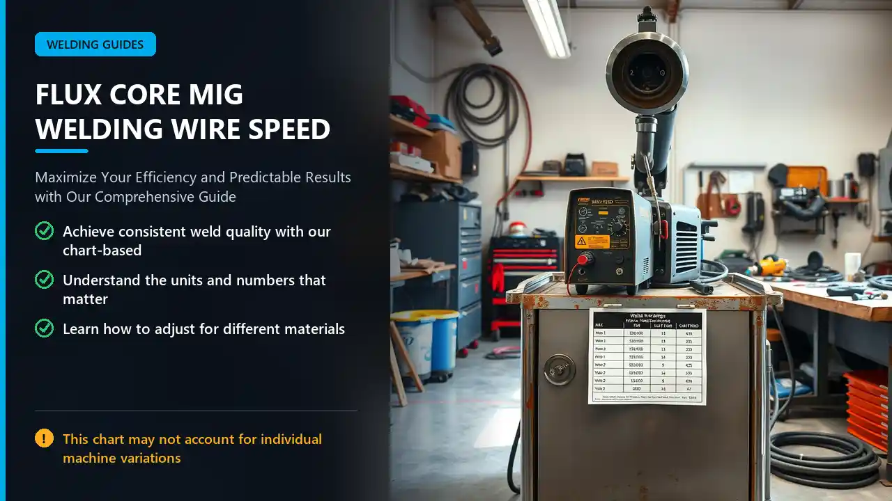 flux core mig welding wire speed voltage chart