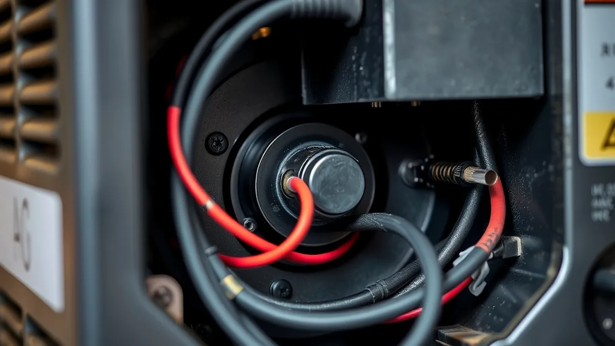 Flux core welder power source components