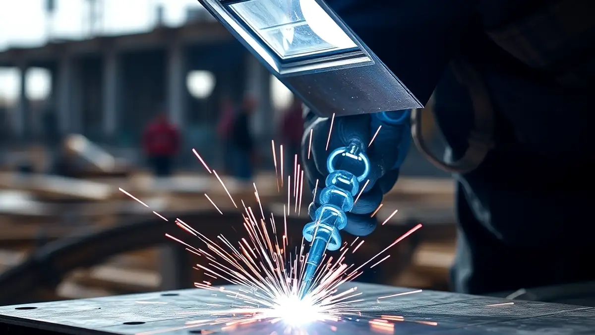 Flux core welder producing strong weld