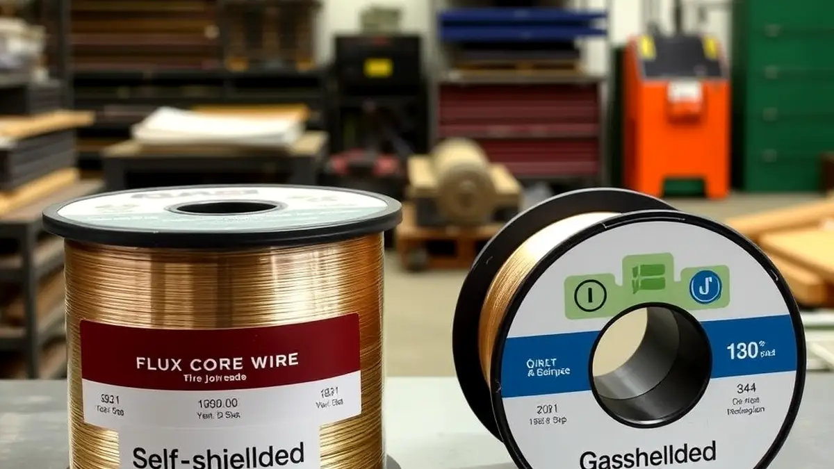 Comparison of self-shielded and gas-shielded flux core wire