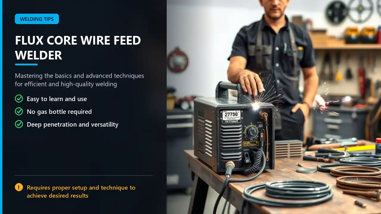 flux core wire feed welder setup