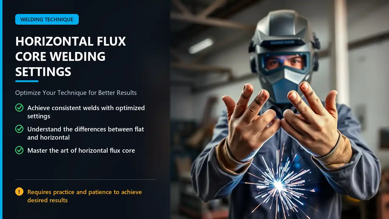 horizontal flux core welding technique