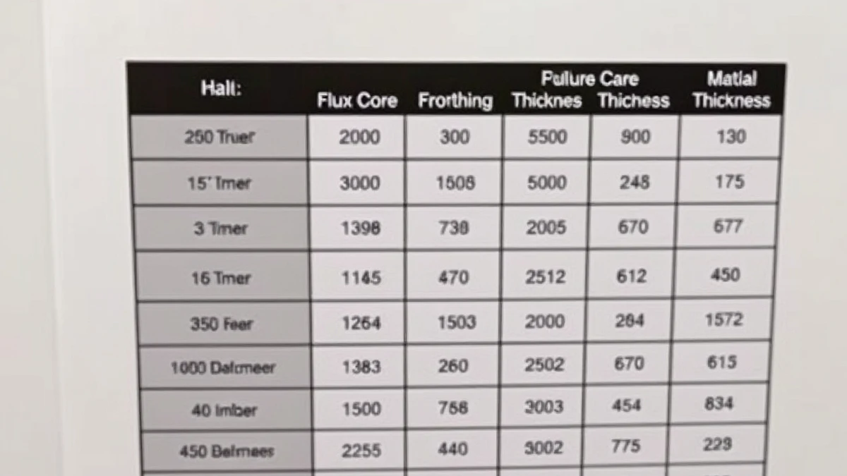 settings by material thickness