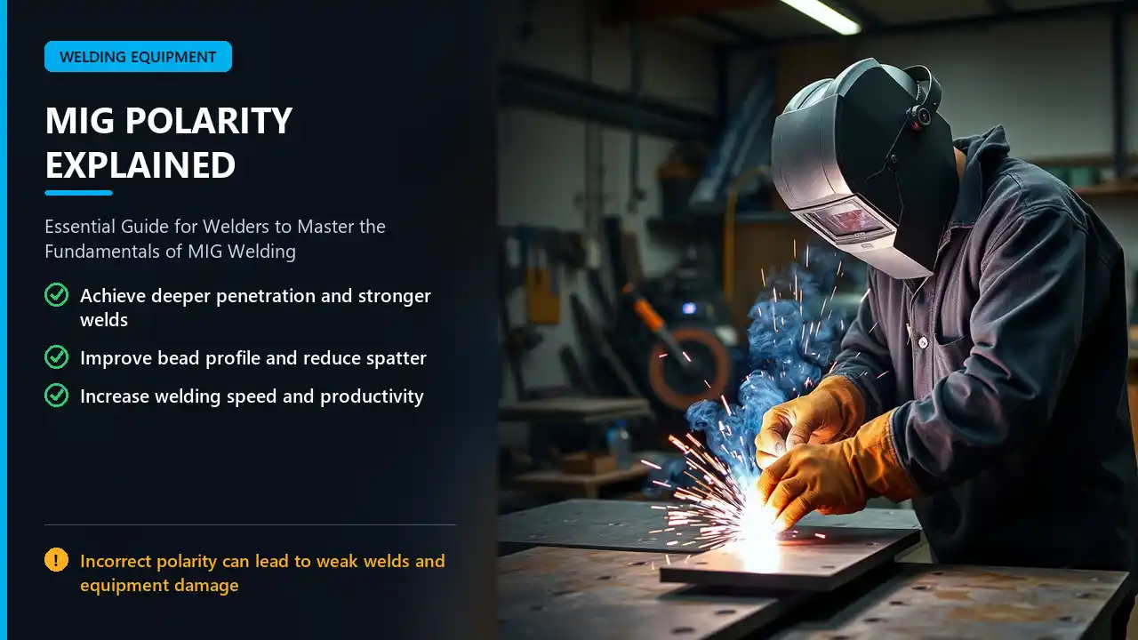 MIG welder in action
