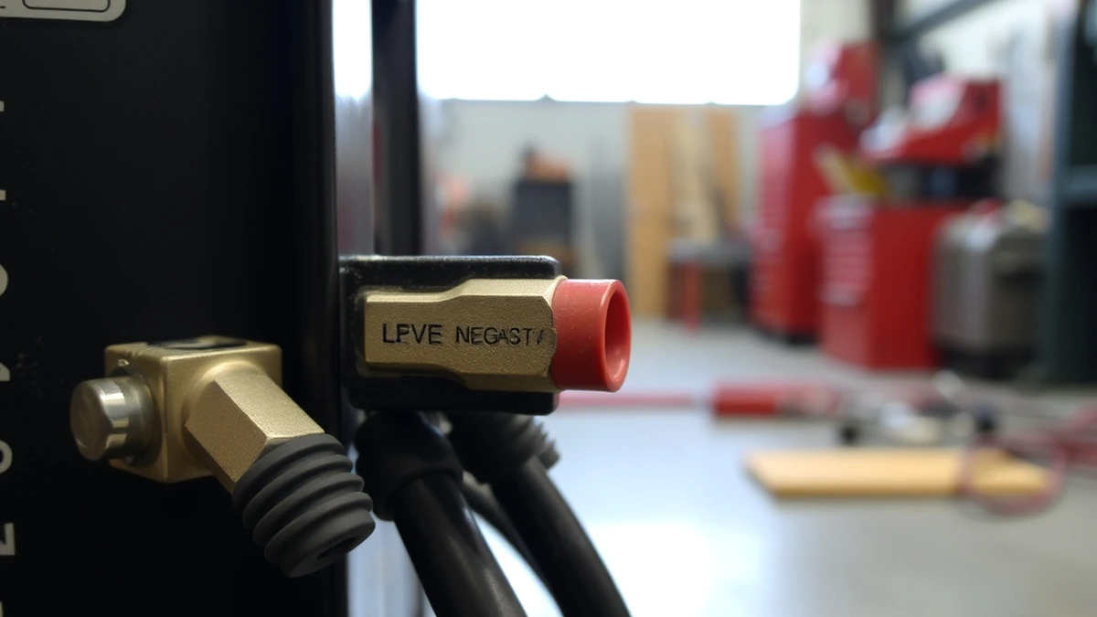 MIG welder electrical terminals