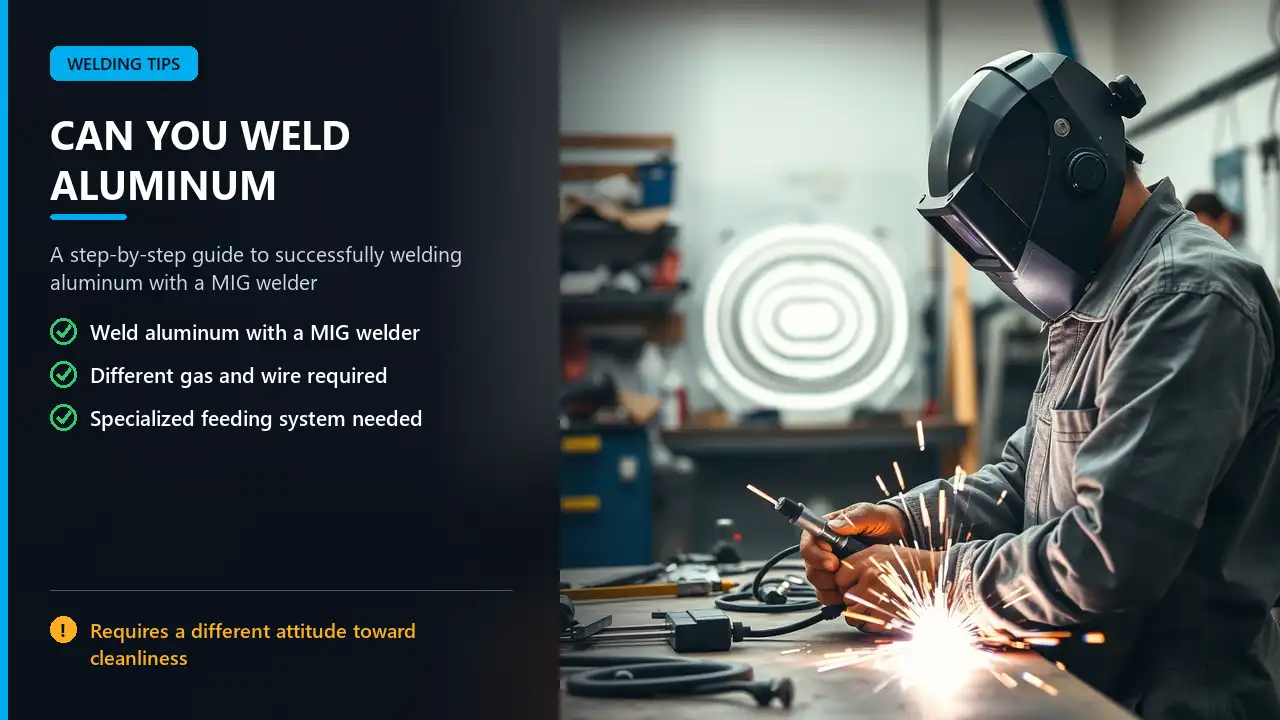 MIG welder in a workshop