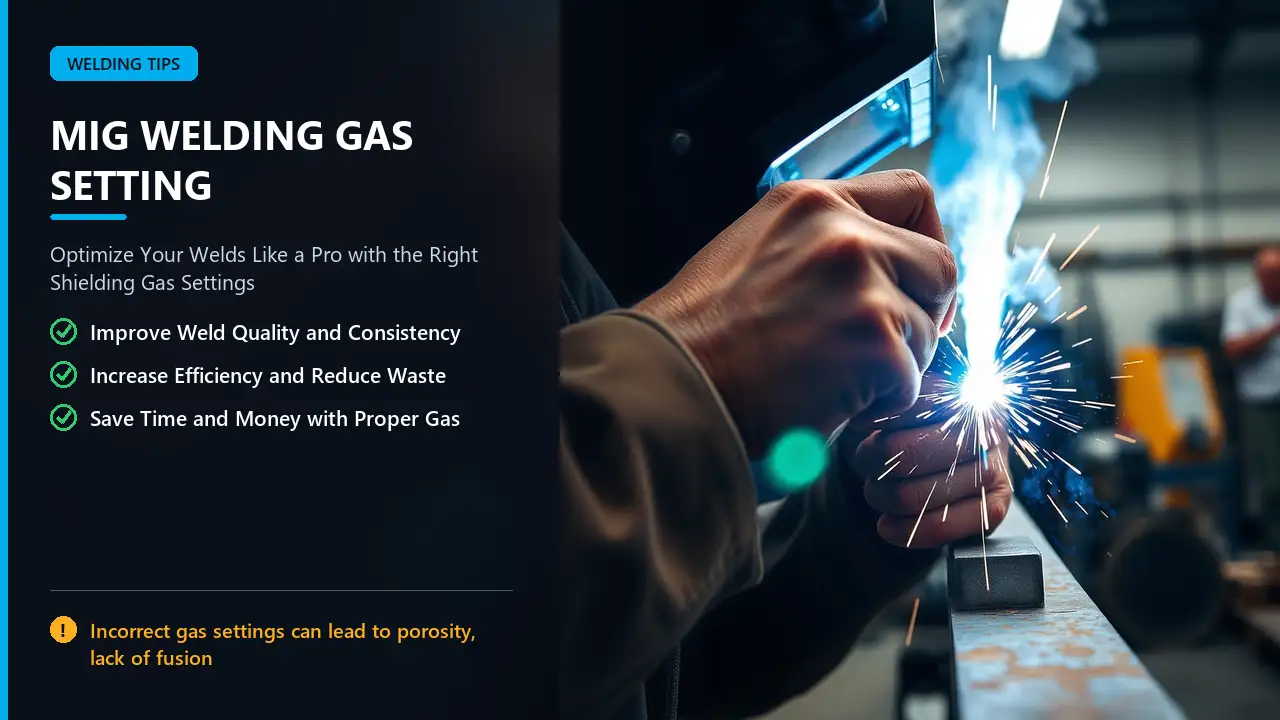 Mig welding gas settings for optimal welds