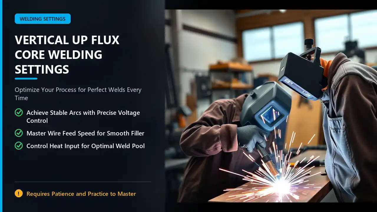vertical-up flux core welding settings