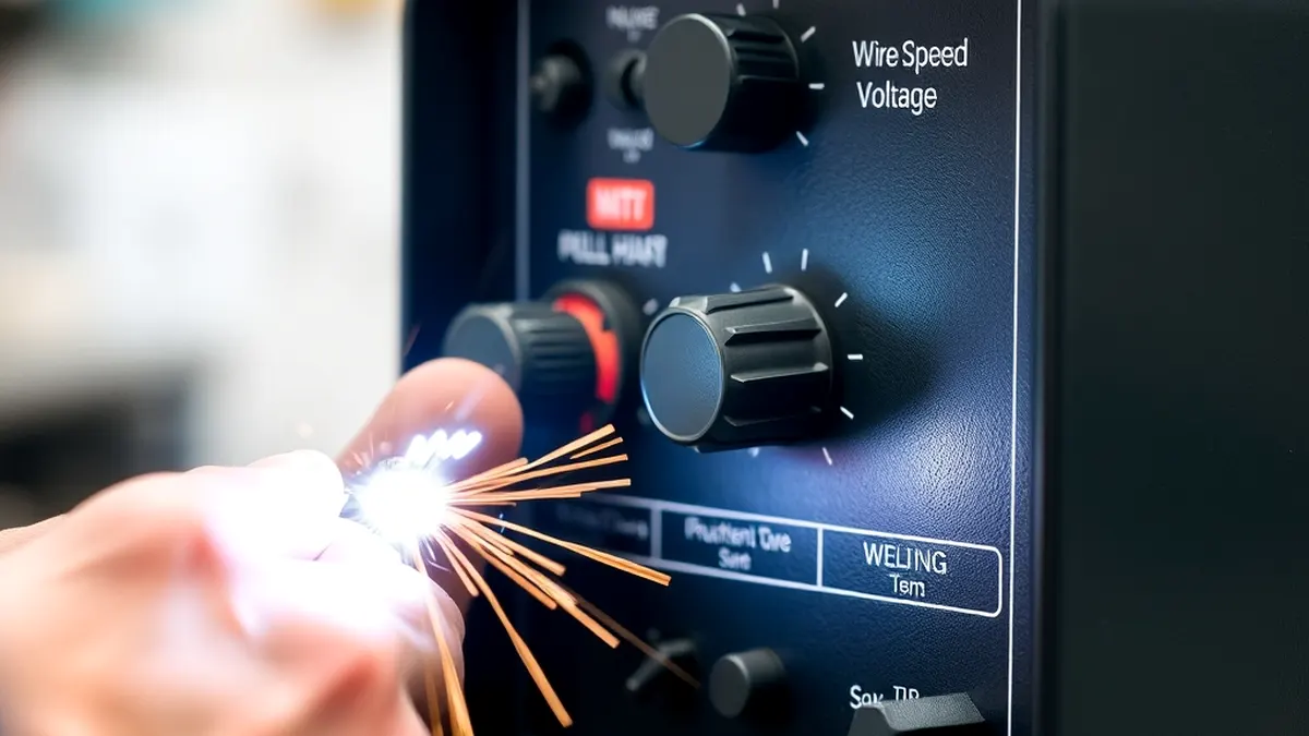 adjusting voltage and wire speed on MIG welder