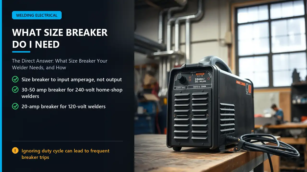 240-volt MIG welder with nameplate