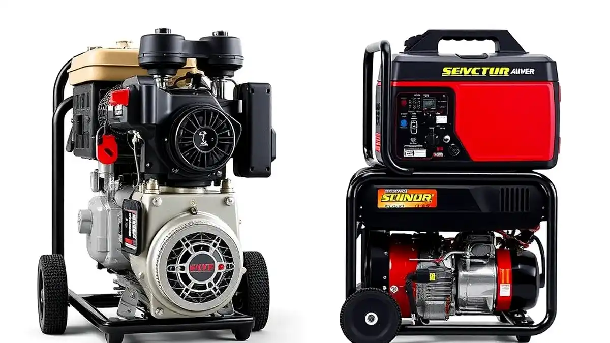 Dedicated welder and portable generator side-by-side