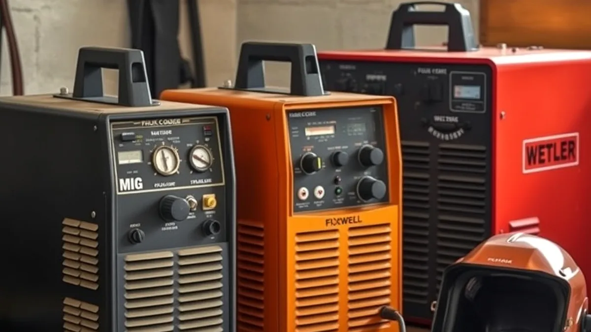 MIG flux-core and stick welding machines