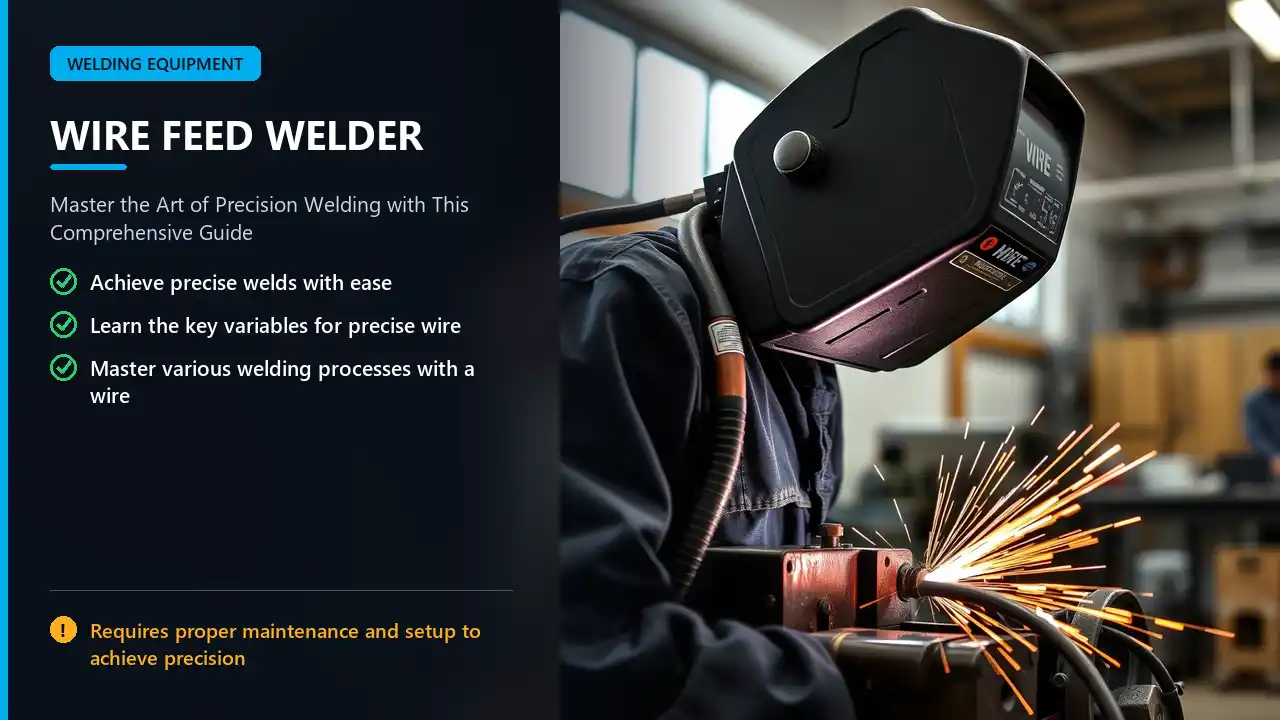 wire feed welder in workshop